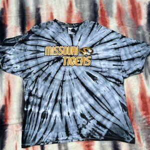 Missouri Tigers Tie Dye Crewneck T shirt Men Size 2XL